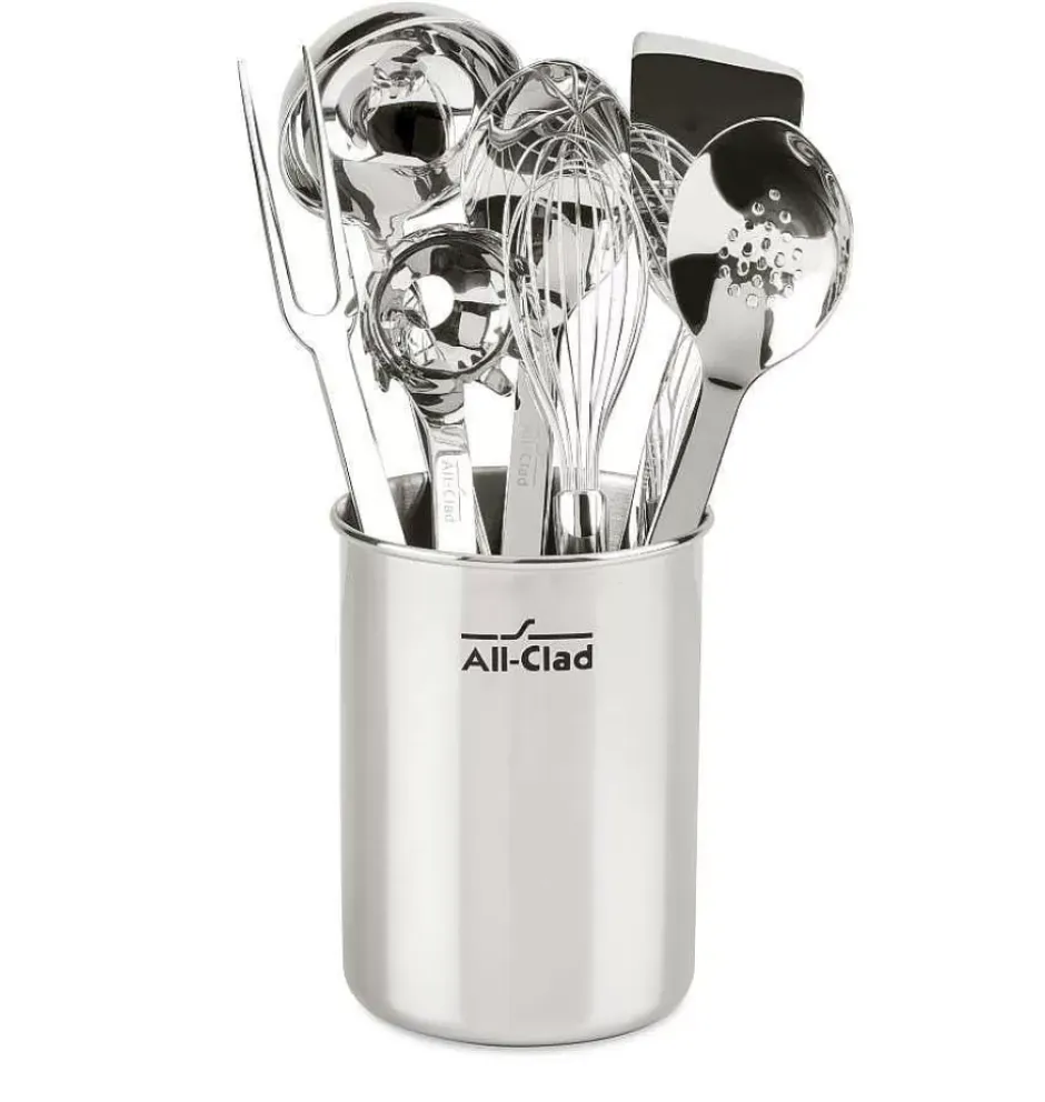 Stainless Steel Kitchen Tool Set, 8 Piece>All-Clad Sale