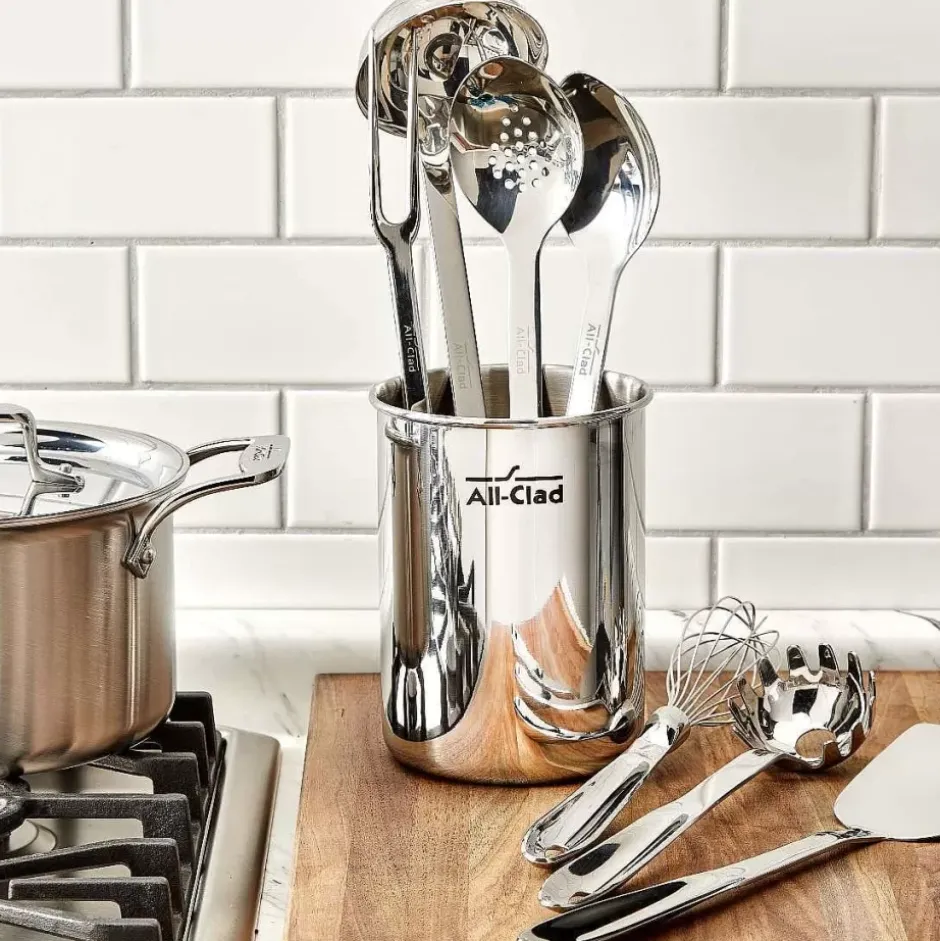 Stainless Steel Kitchen Tool Set, 8 Piece>All-Clad Sale