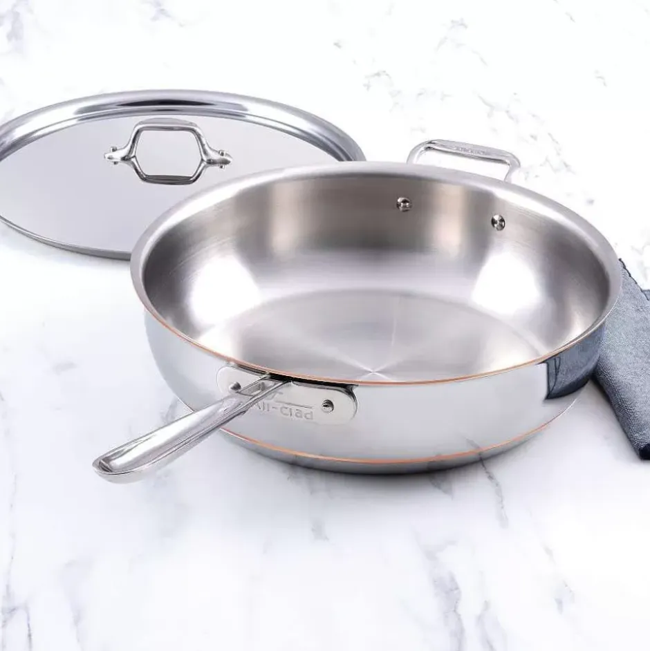 Copper Core 5-Ply Bonded Cookware, Essential Pan, 6 Quart>All-Clad Hot