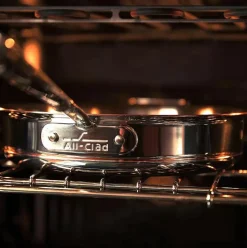 Copper Core 5-Ply Bonded Cookware, Saute Pan With Lid, 3 Quart><noscript><img width=