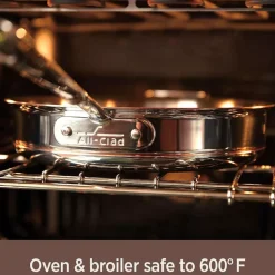 Copper Core 5-Ply Bonded Cookware, Stockpot With Lid, 8 Quart><noscript><img width=