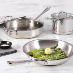 Copper Core 5-Ply Bonded Cookware Set, 5 Piece>All-Clad Outlet