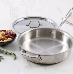 Copper Core 5-Ply Bonded Cookware Set, 5 Piece><noscript><img width=