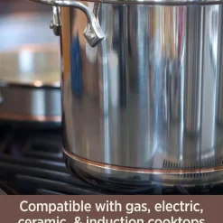Copper Core 5-Ply Bonded Cookware Set, 14 Piece Set><noscript><img width=