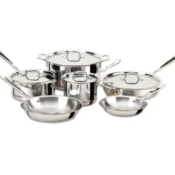 Copper Core 5-Ply Bonded Cookware Set, 10 Piece Set><noscript><img width=