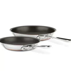 Copper Core 5-Ply Bonded Cookware, 2 Piece Nonstick Fry Pan Set, 8 & 10 Inch><noscript><img width=