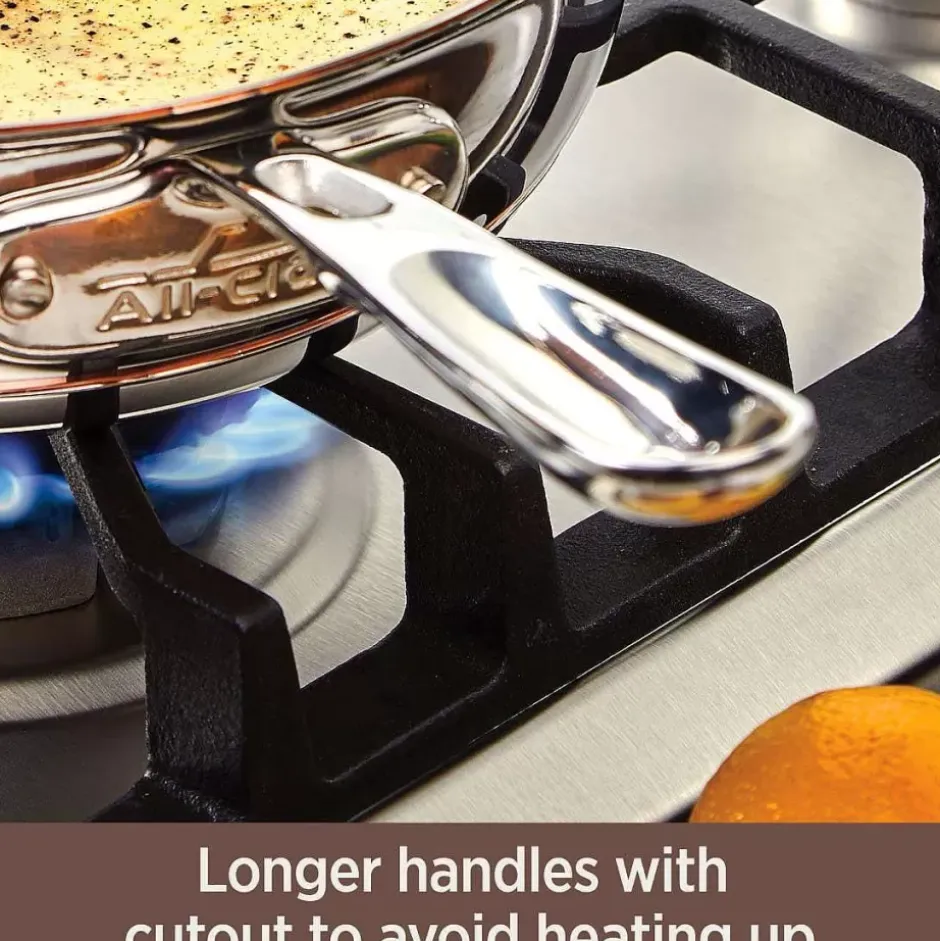 Copper Core 5-Ply Bonded Cookware, Stainless Steel Pan, 8 In Skillet>All-Clad Fashion
