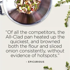 Copper Core 5-Ply Bonded Cookware, Stainless Steel Pan, 8 In Skillet><noscript><img width=