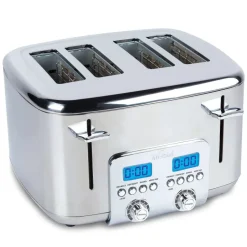 Digital Stainless Steel Toaster, 4 Slice><noscript><img width=