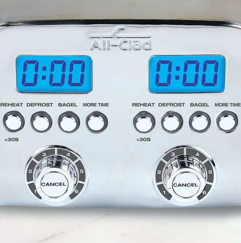 Digital Stainless Steel Toaster, 4 Slice>All-Clad Online