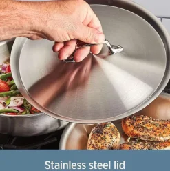 D3 Stainless Braiser With Domed Lid><noscript><img width=