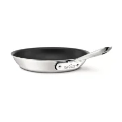 D5 Stainless Brushed 5-Ply Bonded Cookware, Nonstick Fry Pan, 10 Inch><noscript><img width=