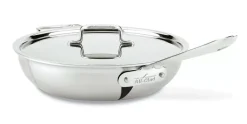 D5 Stainless Brushed 5-Ply Bonded Cookware, Weeknight Pan With Lid, 4 Quart>All-Clad Fashion