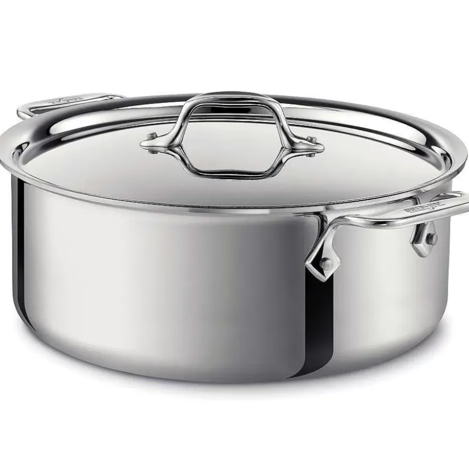 D3 Stainless Everyday 3-Ply Bonded Cookware, Stockpot With Lid, 6 Quart>All-Clad Hot
