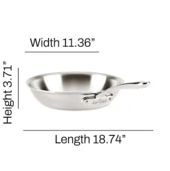 D3 Stainless Everyday 3-Ply Bonded Cookware, Skillet, 10.5 Inch><noscript><img width=