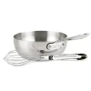 D3 Stainless 3-Ply Bonded Cookware, Saucier With Whisk, 2 Quart>All-Clad Discount