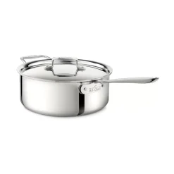 D3 Stainless 3-Ply Bonded Cookware, Deep Saute Pan With Lid, 6 Quart><noscript><img width=