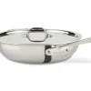 D3 Stainless 3-Ply Bonded Cookware, Weeknight Pan With Lid, 4 Quart>All-Clad Outlet