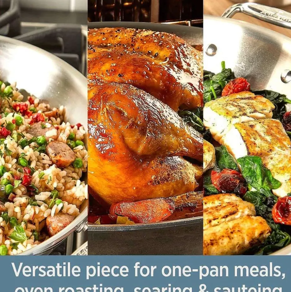 D3 Stainless 3-Ply Bonded Cookware, Universal Pan With Lid, 3 Quart>All-Clad New
