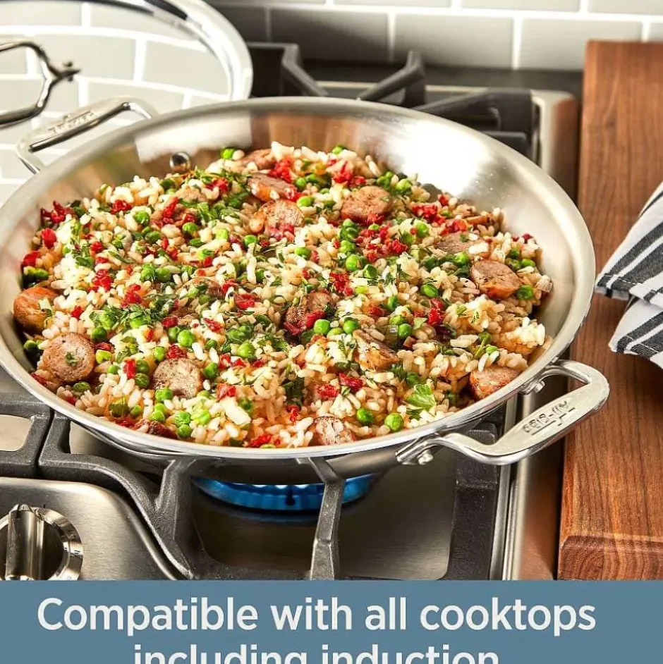 D3 Stainless 3-Ply Bonded Cookware, Universal Pan With Lid, 3 Quart>All-Clad New