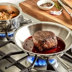 D3 Stainless 3-Ply Bonded Cookware Set, 2 Piece Kitchen Helper Set><noscript><img width=