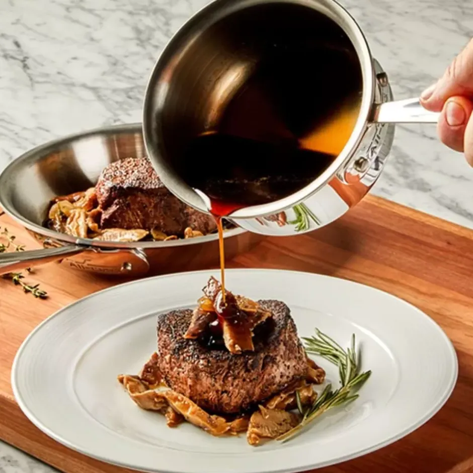 D3 Stainless 3-Ply Bonded Cookware Set, 2 Piece Kitchen Helper Set>All-Clad Hot