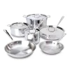 D3 Stainless 3-Ply Bonded Cookware Set, 10 Piece Set>All-Clad Best