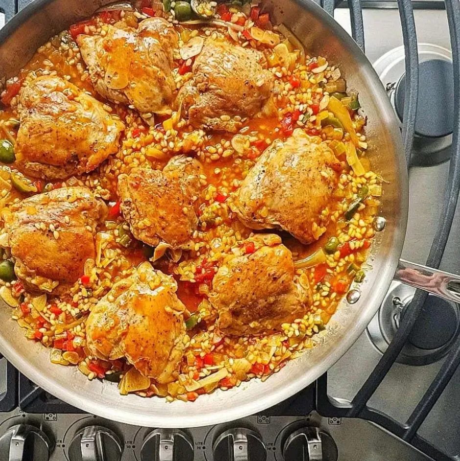 D3 Stainless 3-Ply Bonded Cookware, Fry Pan With Lid, 14 Inch>All-Clad New