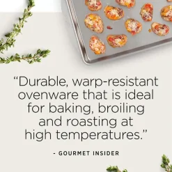 D3 Stainless 3-Ply Bonded Ovenware, Roasting Sheet, 10 X 14 Inch><noscript><img width=