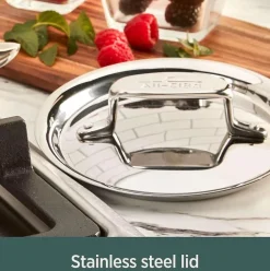 D5 Stainless 5-Ply 7 Piece Stainless Steel Cookware Set><noscript><img width=