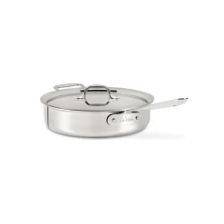 D3 Stainless 3-Ply Stainless Steel Saute Pan, 4 Quart><noscript><img width=