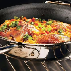 D5 Stainless Polished 2 Piece Nonstick Fry Pan Set, 8 & 10 Inch>All-Clad Clearance