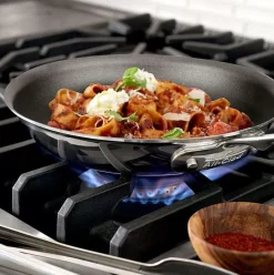D5 Stainless Polished 2 Piece Nonstick Fry Pan Set, 8 & 10 Inch><noscript><img width=