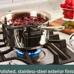 D5 Stainless Polished 5-Ply Bonded Cookware, 1.5 Quart Saucepan With Lid><noscript><img width=