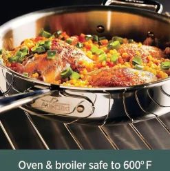 D5 Stainless Polished 5-Ply Bonded Cookware, Ultimate Soup Pot With Lid And Ladle, 6 Quart><noscript><img width=