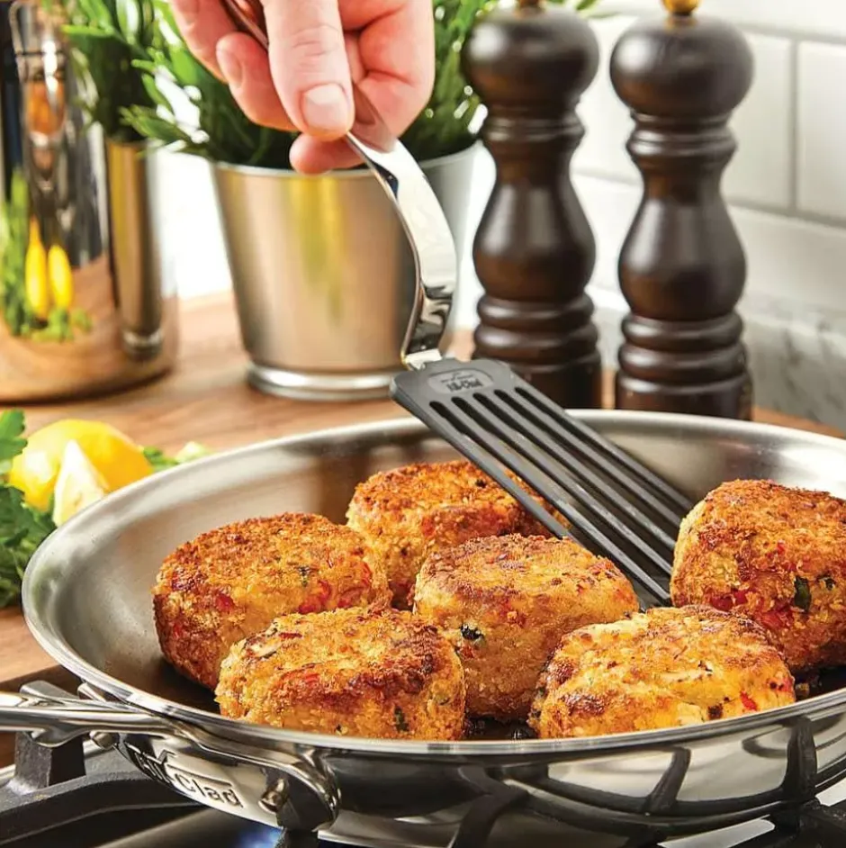 D5 Stainless Polished 5-Ply Bonded Cookware Set, 8.5 & 10.5 Inch Deep Skillets>All-Clad Hot