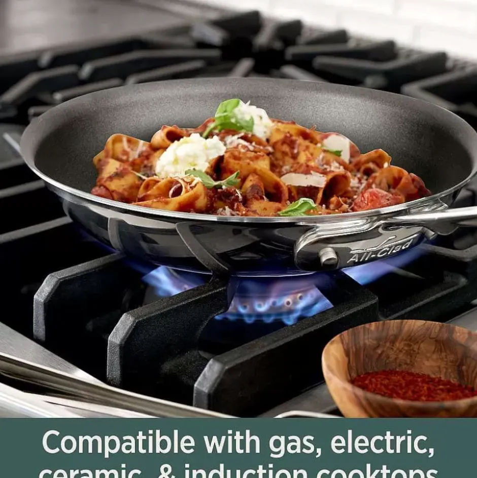 D5 Stainless Polished 5-Ply Bonded Cookware, Nonstick Fry Pan, 12 Inch>All-Clad Hot