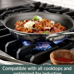 D5 Stainless Polished 5-Ply Bonded Cookware, Nonstick Omelets Pan, 10.5 Inch><noscript><img width=