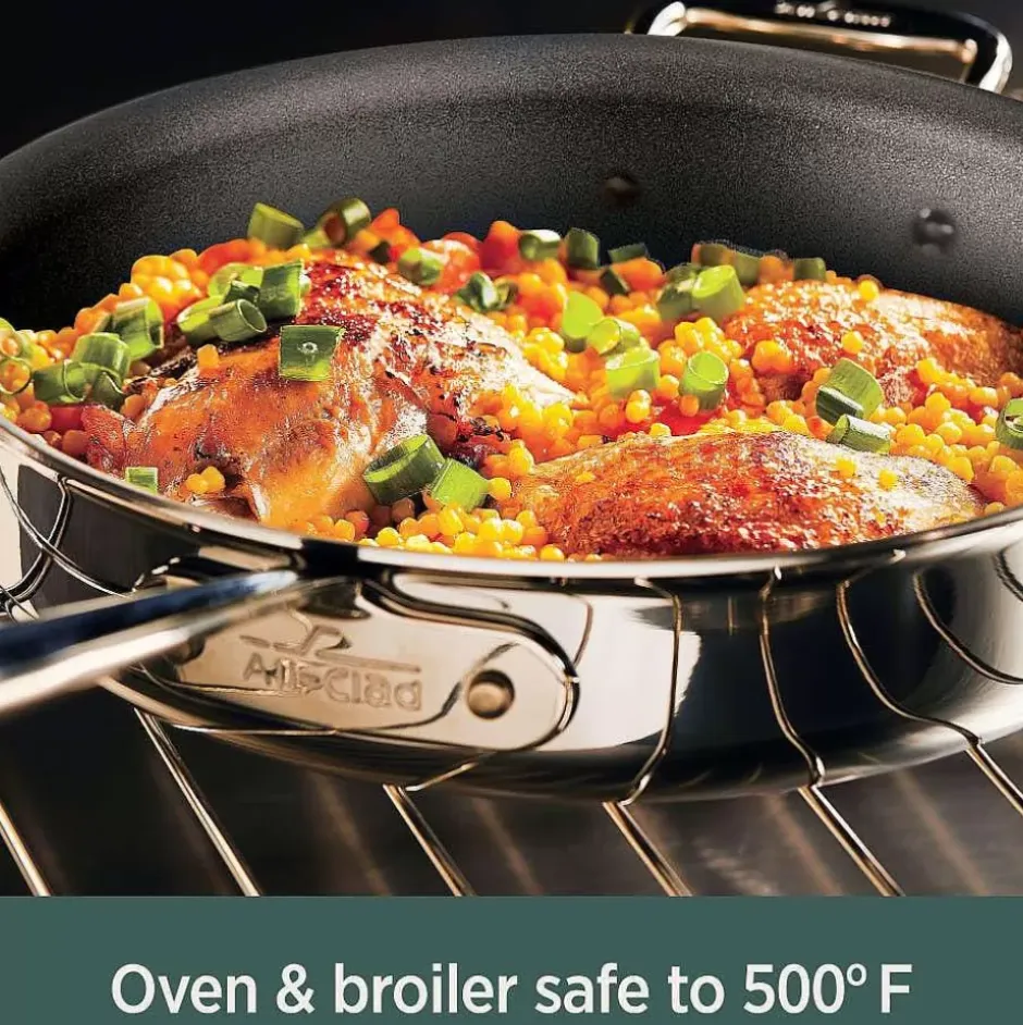 D5 Stainless Polished 5-Ply Bonded Cookware, Nonstick Fry Pan With Lid, 12 Inch>All-Clad Online