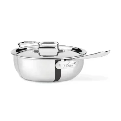 D5 Stainless Polished 5-Ply Bonded Cookware, Essential 4 Quart Pot><noscript><img width=