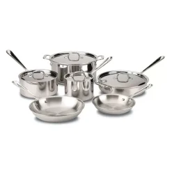 D3 Stainless Steel 10 Piece Cookware Set><noscript><img width=