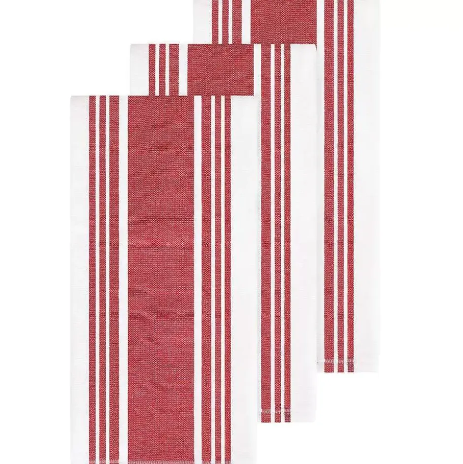 Dual Kitchen Towel Set, Chili, 3 Pieces>All-Clad Clearance
