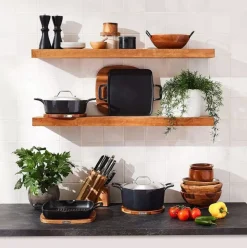 Enameled Cast Iron, Griddle With Acacia Wood Trivet, 11 Inch>All-Clad Best