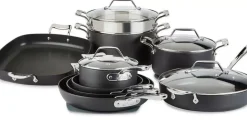 Essentials Hard Anodized Nonstick Cookware Set, 13-Piece><noscript><img width=