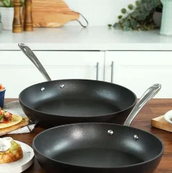 Essentials Hard Anodized Nonstick Cookware, 2 Piece Fry Pan Set, 10.5 And 12 Inch><noscript><img width=