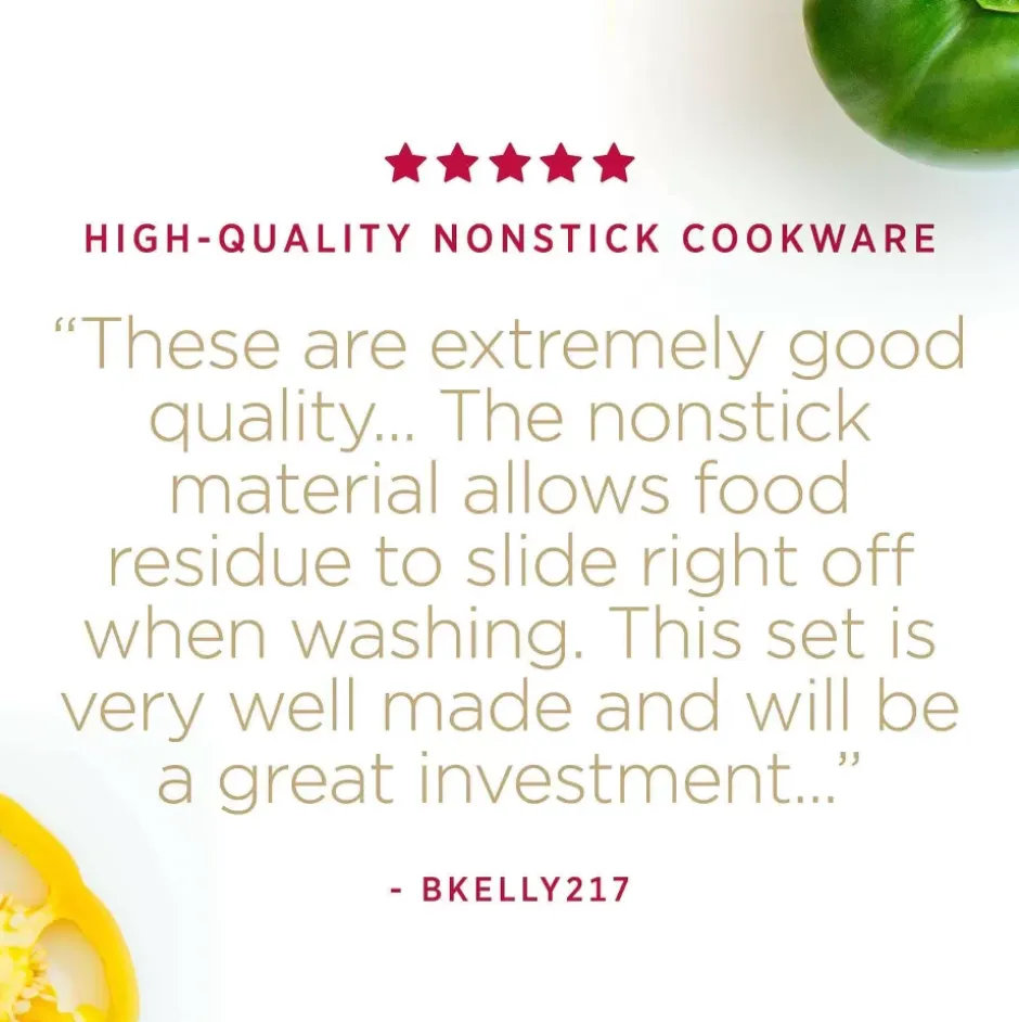 Essentials Nonstick Cookware Set, 2 Piece Sauce Pan Set With Lids, 2.5 & 4 Quart>All-Clad Clearance