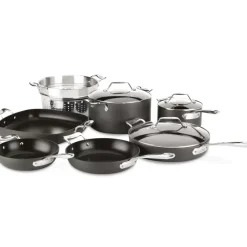 Essentials Nonstick Cookware Set, 10 Piece Set><noscript><img width=