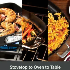 Essentials Nonstick Cookware, Small Roaster With Rack, 11 X 14 Inch><noscript><img width=