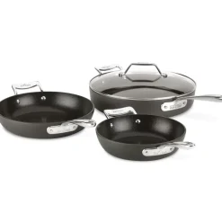Essentials Nonstick Cookware Set, 4 Piece Fry & Saute Set><noscript><img width=