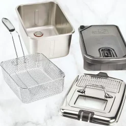 Ez Clean Pro Deep Oil Fryer With Digital Timer And Oil Filtration System, 3.5 Liter><noscript><img width=